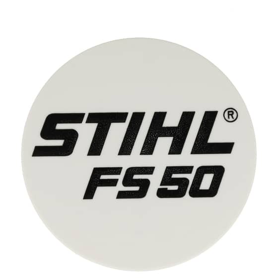 Genuine Stihl FS 50 Model Plate - 4144 967 1501
