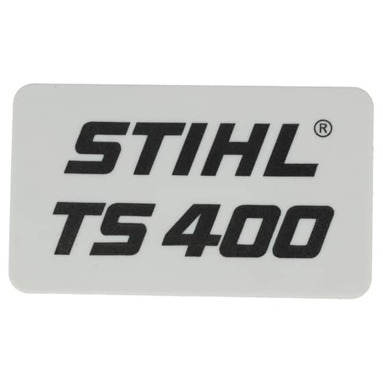 Genuine Stihl TS400 Model Plate - 4223 967 1500