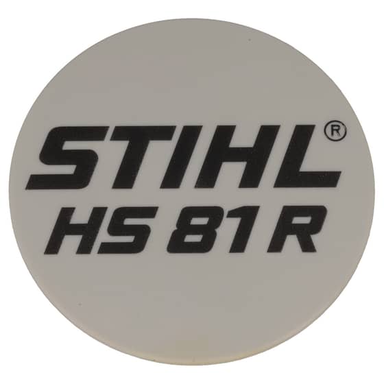 Genuine Stihl HS81R Model Plate - 4237 967 1500