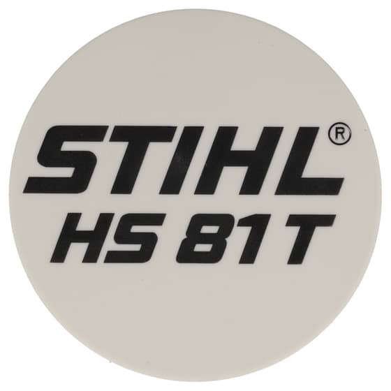 Genuine Stihl Model Plate HS81 T Hedgetrimmer - 4237 967 1501