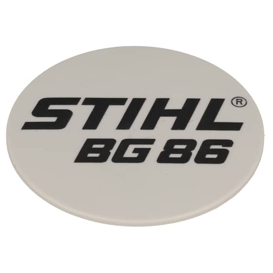 Genuine Stihl BG86 Model Plate - 4241 967 1504