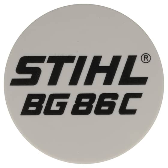 Genuine Stihl BG86C Model Plate - 4241 967 1505