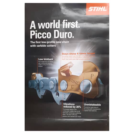Genuine Stihl Picco Duro Chain Poster - 7009 871 0243