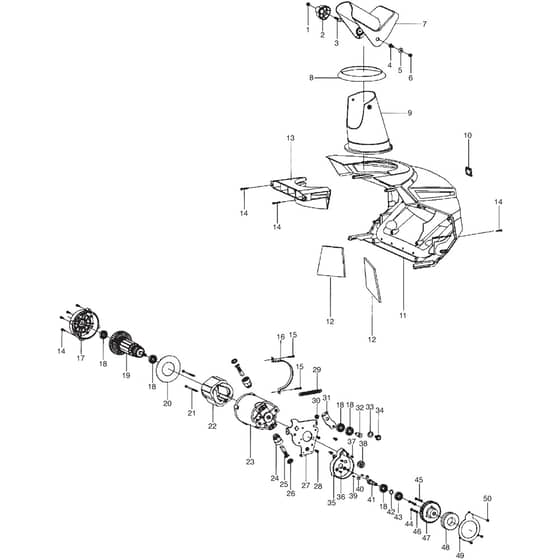 ST 1145 E - 2014-2016 - 18-2802-33 - Stiga Snow Thrower Covers Diagram