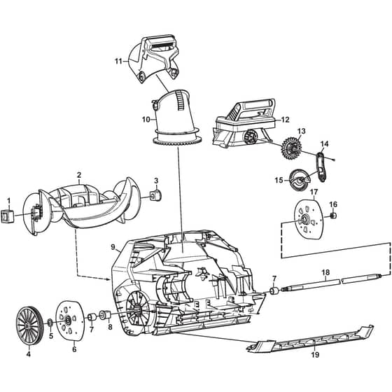 ST 1151 E - 2016-2021 - 18-2860-33 - Stiga Snow Thrower Housing, Auger Diagram