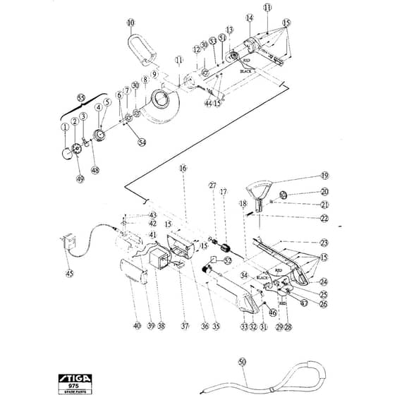 ST 1200 - 1999 - 19-1200-11 - Stiga Trimmer Trimmer Diagram