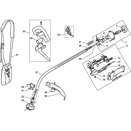 ST 26 - 2010 - 280710002/10 - Stiga Trimmer Handle Transmission Diagram