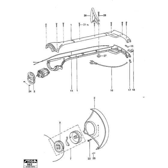 ST 300 - 2000 - 19-1120-12 - Stiga Trimmer Trimmer Diagram