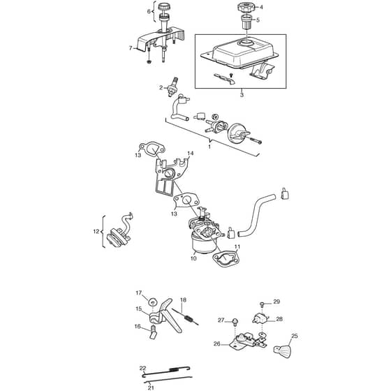 ST 3256 P - 2015 - 18-2803-22 - Stiga Snow Thrower Carburettor Diagram