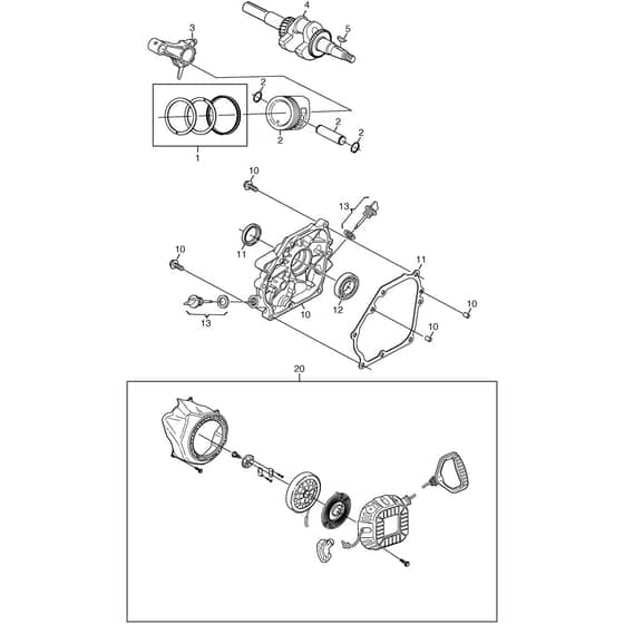 ST 3256 P - 2014-2016 - 18-2803-33 - Stiga Snow Thrower Starter Diagram