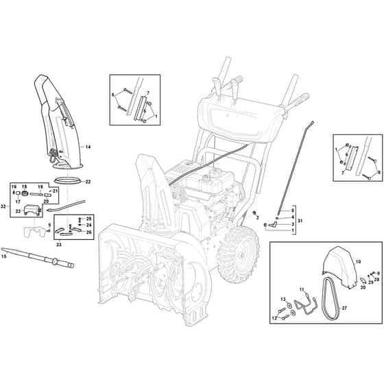 ST 4262 P - 2019-2026 - 18-2841-31 - Stiga Snow Thrower Body Machine Diagram