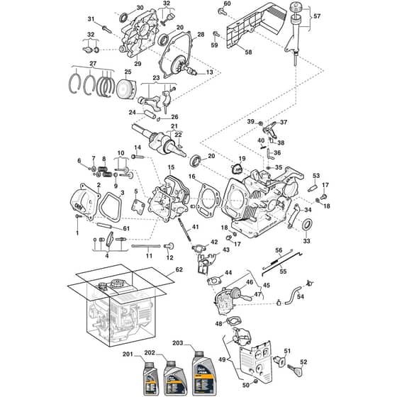 ST 4262 P - 2019-2026 - 18-2841-31 - Stiga Snow Thrower Piston and Crankshaft Diagram