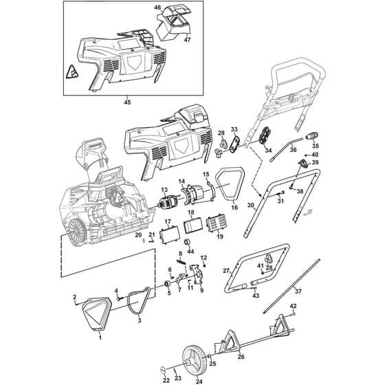 ST 4851 AE - 2016-2021 - 18-2861-31 - Stiga Snow Thrower Body Machine Diagram