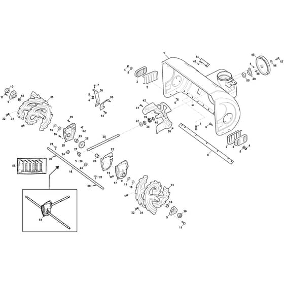 ST 5262 PB - 2017 - 2S2624521/S17 - Stiga Snow Thrower Housing Diagram