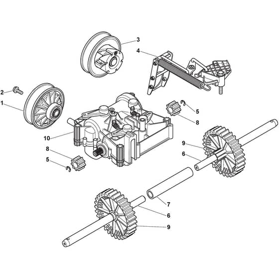 ST 6276 PB - 2017-2020 - 2S2765621/S17 - Stiga Snow Thrower Transmission Group Diagram