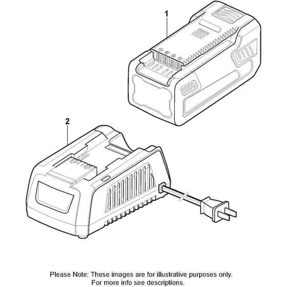 ST 8051 AE - 2017-2021 - 2S1510201/S16 - Stiga Snow Thrower Battery Diagram