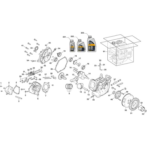 ST 976 T - 2023-2026 - 2S2767615/ST1 - Stiga Snow Thrower Piston and Crankshaft Diagram