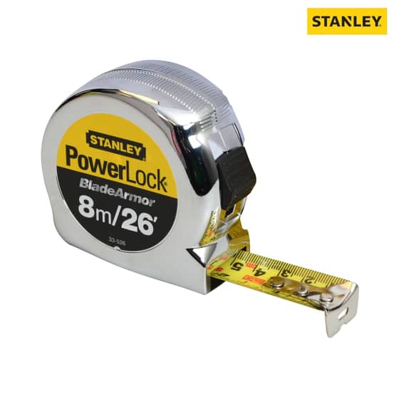 Stanley Powerlock Rule Blade Armor 8m/26ft (Width 25mm) - 0-33-526