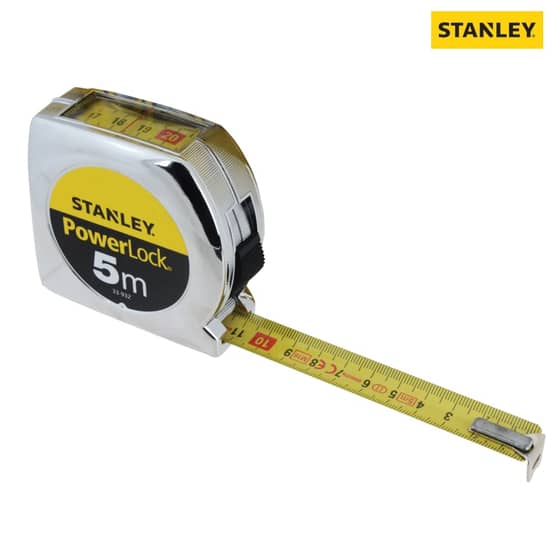 Stanley Powerlock Tape 5m (Width 19mm) Top Reader - 0-33-932