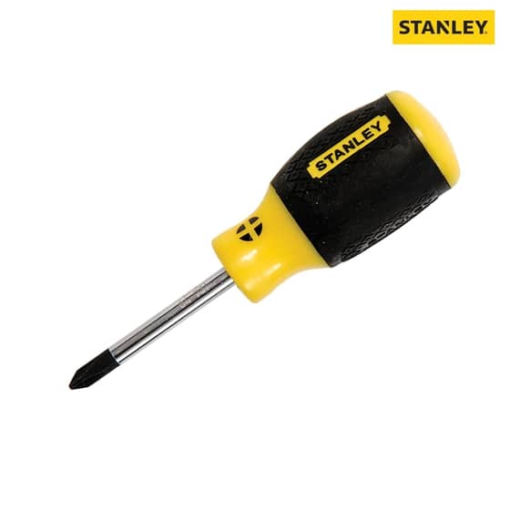 Stanley Cushion Grip Screwdriver Phillips PH1 x 45mm Stubby - 0-64-931
