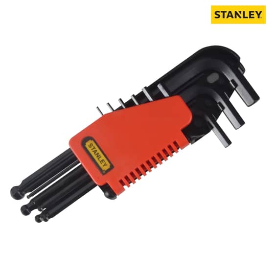 Stanley Ball End Hexagon Key Set of 9 Metric (1.5-10mm) - 0-69-256