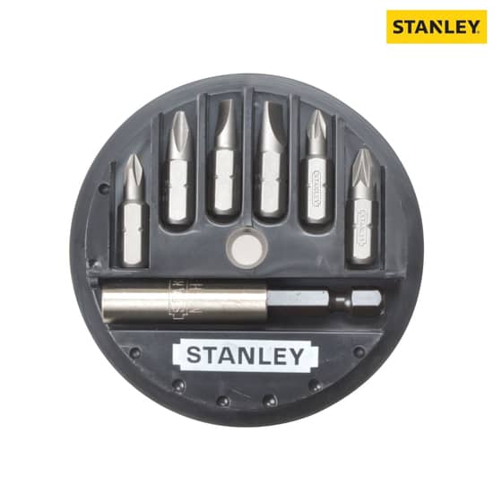 Stanley Insert Bit Set Phillips/Slotted/Pozidriv 7 Piece - 1-68-737