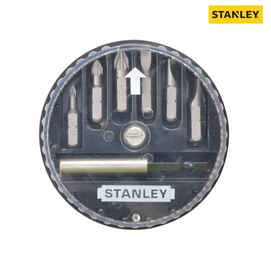 Stanley Insert Bit Set Pozidriv/Slotted 7 Piece - 1-68-738