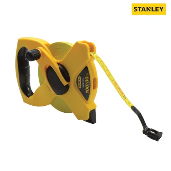 Stanley Open Reel Fibreglass Tape 30m / 100ft (Width 12mm) - 2-34-791