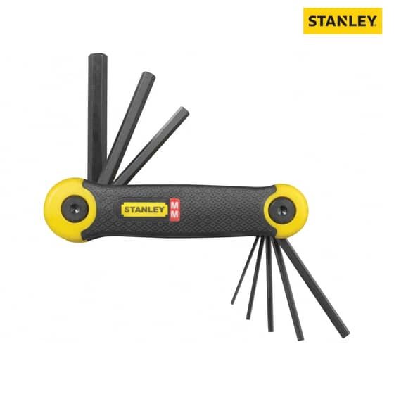 Stanley Hexagon Key Folding Set of 8 Metric (1.5-8mm) - 2-69-264