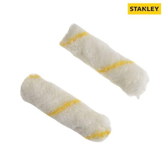 Stanley Medium Pile Silver Stripe Sleeve 100mm (4in) 2 Pack - STRMGR20