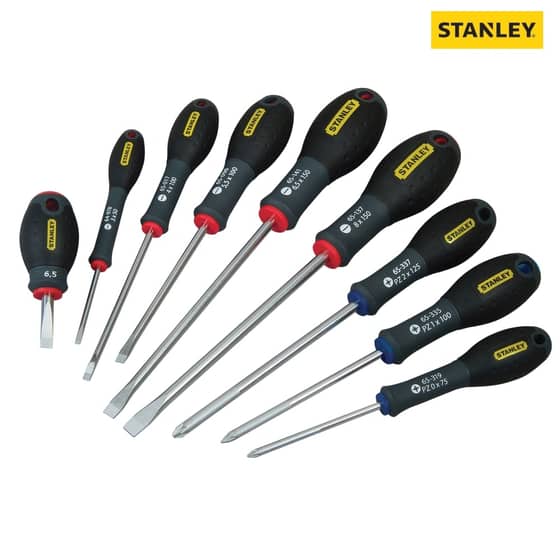 Stanley FatMax Screwdriver Parallel/Flared/Pozi Set of 9 - 5-65-424