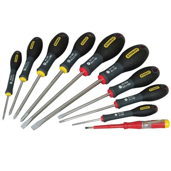 Stanley FatMax Screwdriver Parallel/Flared/Phillips Set of 10 - 0-65-439