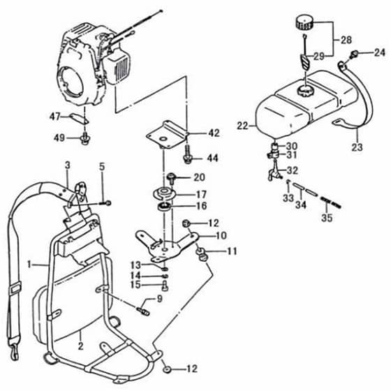 Tanaka SUM-500L - Shoulder Frame