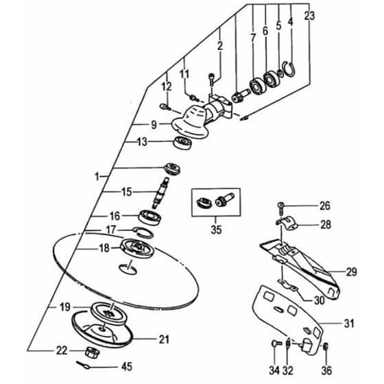 Tanaka SUM-500L - Gear Case Guard