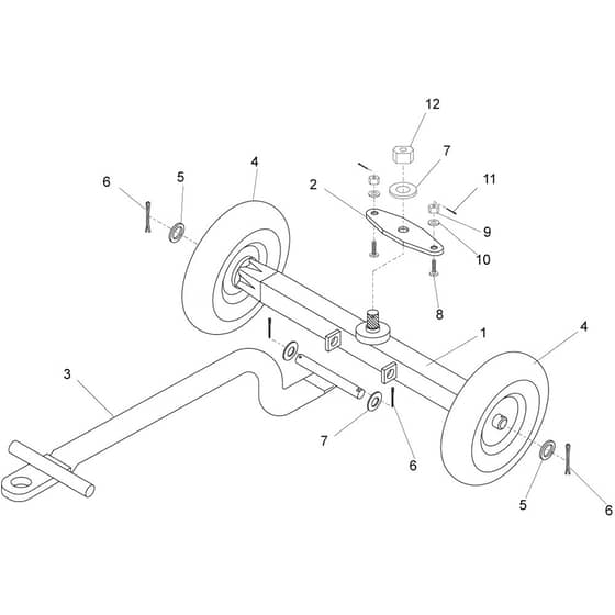 Belle Superior 300-350-400 - Axle Assembly