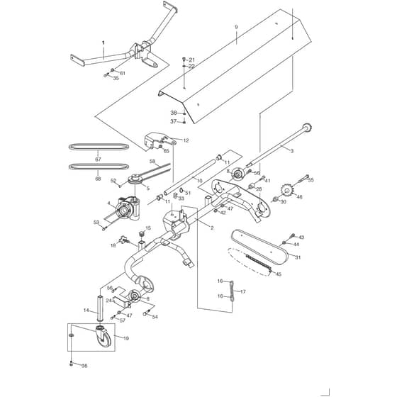 Sweeper Villa+Park - 2013-2015 - 13-3918-61 - Stiga Front Mower Sweeper Diagram