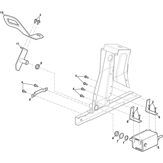 Swift 372e - 2022-2025 - 2T0250481/ST1 - Stiga Ride On Mower Drive Controls Diagram
