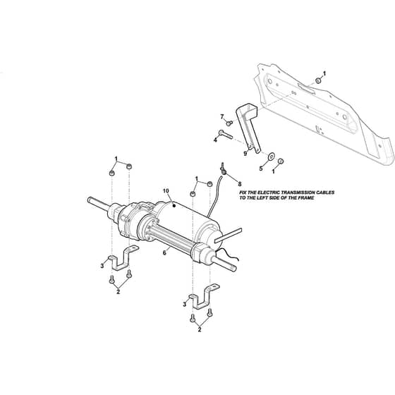 Swift 372e - 2022-2025 - 2T0250481/ST1M - Stiga Ride On Mower Transmission Diagram