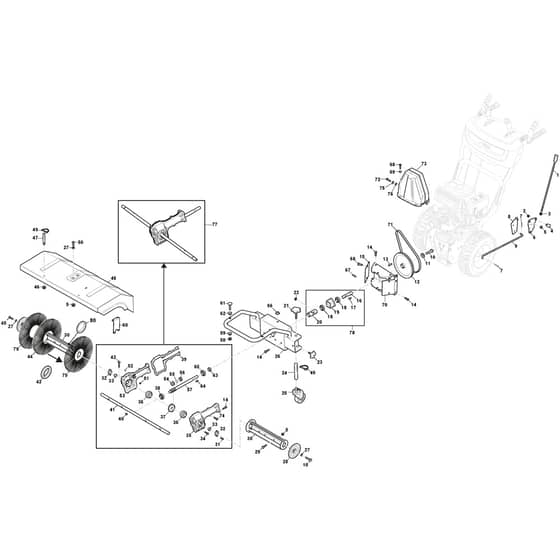 SWS 600 G - 2017-2026 - 219602532/S17 - Stiga Sweeper Body Machine Diagram