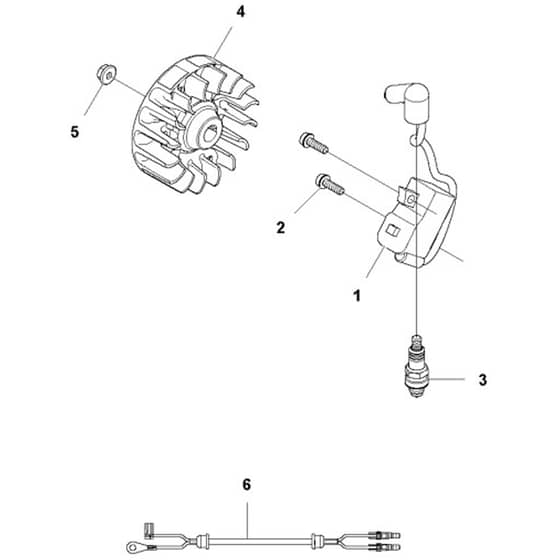 McCulloch T22 LCS - 9666318-01 - 2012-01 - Ignition System Parts Diagram