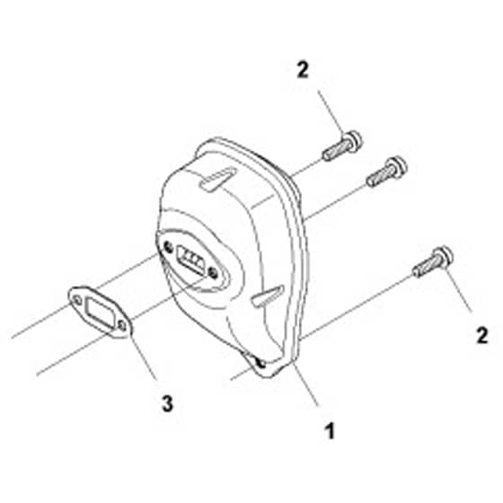 McCulloch T22 LS - 9666319-01 - 2012-01 - Muffler Parts Diagram