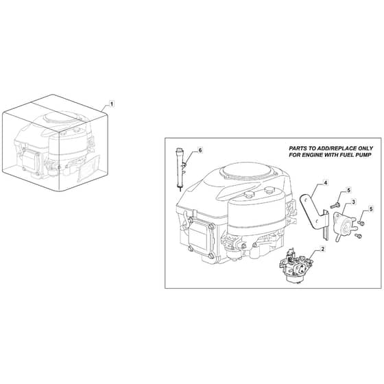 T30M - 2012-2019 - 2T2010436/BQ - Mountfield Ride On Mower Fuel Pump Diagram