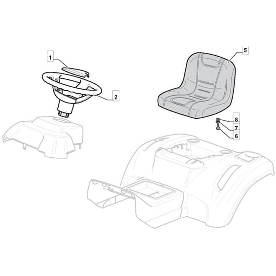T30M - 2020-2021 - 2T2010483/MC - Mountfield Ride On Mower Seat Diagram