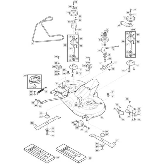 T38 M - 2020-2022 - 2T2510483/MC - Mountfield Ride On Mower Clutch Diagram