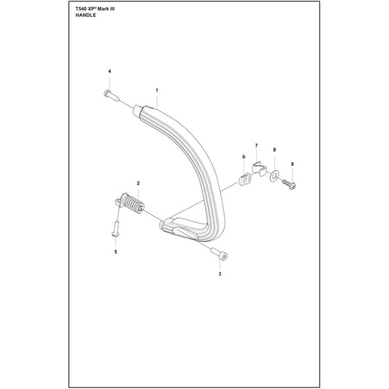 Husqvarna T540 XP Mark III - 970517912 - Handle