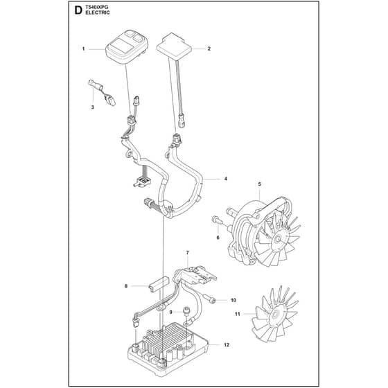 Husqvarna T540i XP G - 970568112 - Electrical