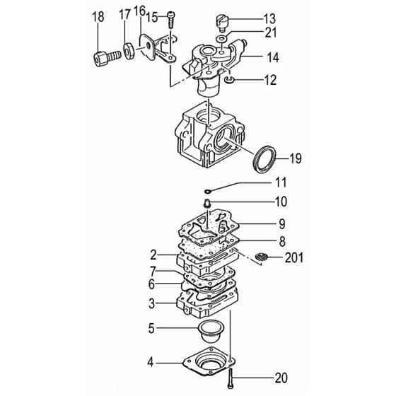 Tanaka TBC-2501D - Carburettor