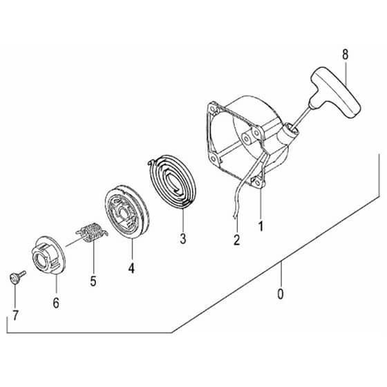 Tanaka TBC-270S - Recoil Starter