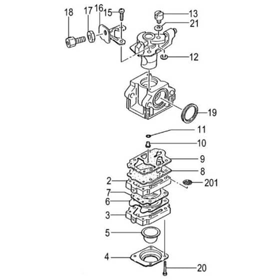 Tanaka TBC-340PF - Carburettor