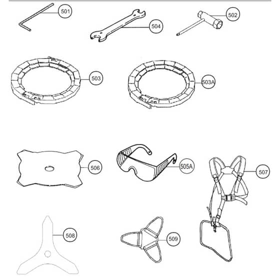 Tanaka TBC-4200DX - Tools Optional Parts
